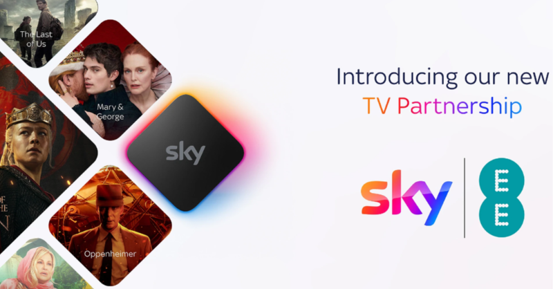 SkyGroup's tweet photo. Sky 🤝 EE
We're joining forces with @EE to bring #SkyStream to EE customers for the first time 🙌
Launching with EE from 15th October, the extended partnership makes it even easier to access our market-leading TV experience.
More ⬇ 🔗