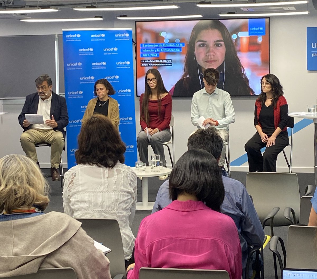 Belén de Vicente (@belen_unicef) on Twitter photo “Está bien no estar bien” dice Alae, de 16 años, y miembro del grupo asesor de <a href="/unicef_es/">UNICEF España</a> en la presentación de un barómetro de opinión de infancia y adolescencia acerca de la salud mental. Recopilamos las percepciones de más de 5.000 niñas y niños. “Está bien no estar bien” dice Alae, de 16 años, y miembro del grupo asesor de <a href="/unicef_es/">UNICEF España</a> en la presentación de un barómetro de opinión de infancia y adolescencia acerca de la salud mental. Recopilamos las percepciones de más de 5.000 niñas y niños.
