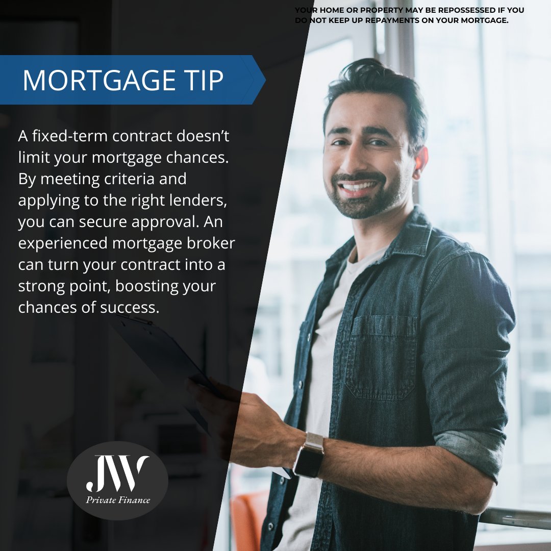 JordanW93369868's tweet image. A fixed-term contract doesn’t have to limit your chances of getting a mortgage. With the right lender and an experienced broker, your contract can work in your favour.

#MortgageAdvice #FixedTermContract #HomeBuying #FinancialPlanning #MortgageTips #PropertyBuying