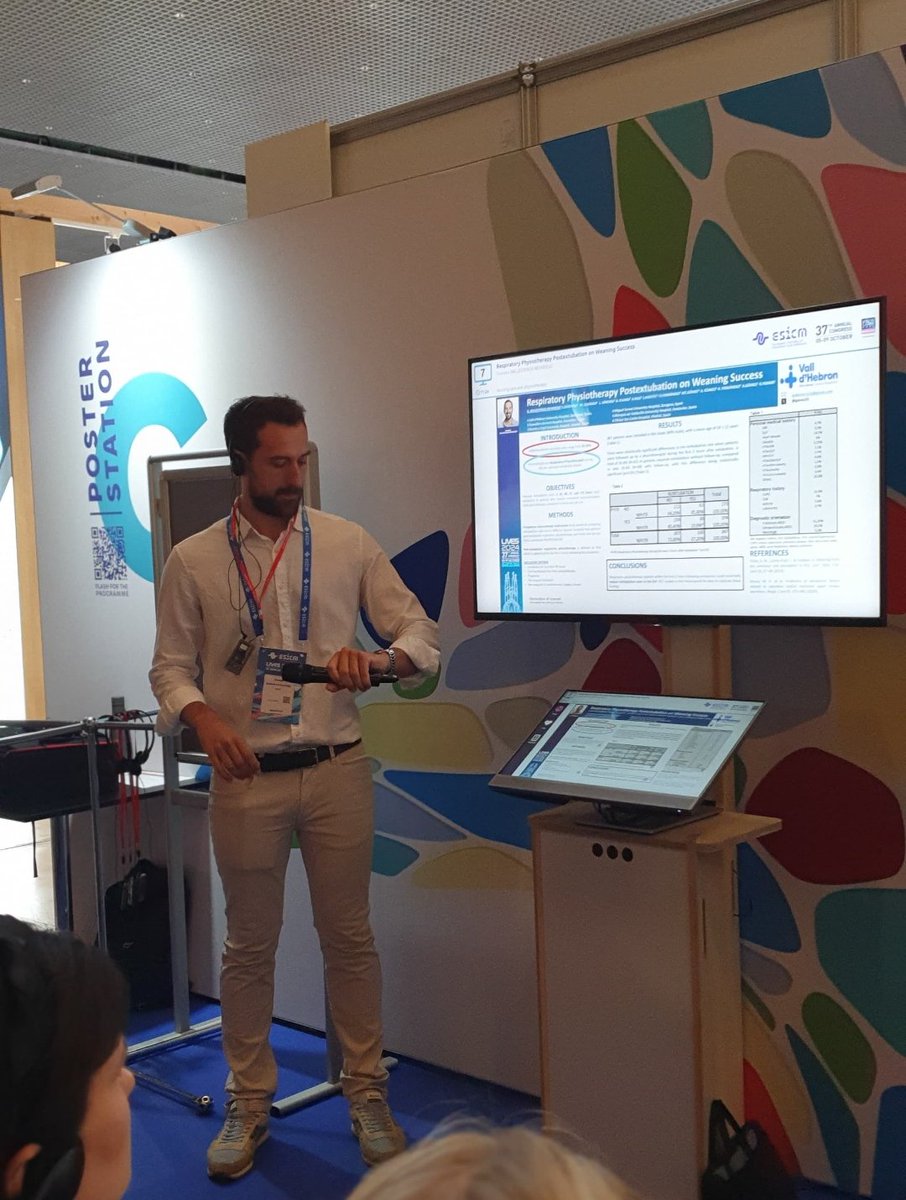 It's an honor to present the results of our multicentre project. Next step RCT? 🫁🫀 <a href="/vallhebron/">Vall d'Hebron</a> <a href="/ESICM/">ESICM</a> 
#ramonycajal #granollers #valdecilla #miguelservet #clinicosancarlos