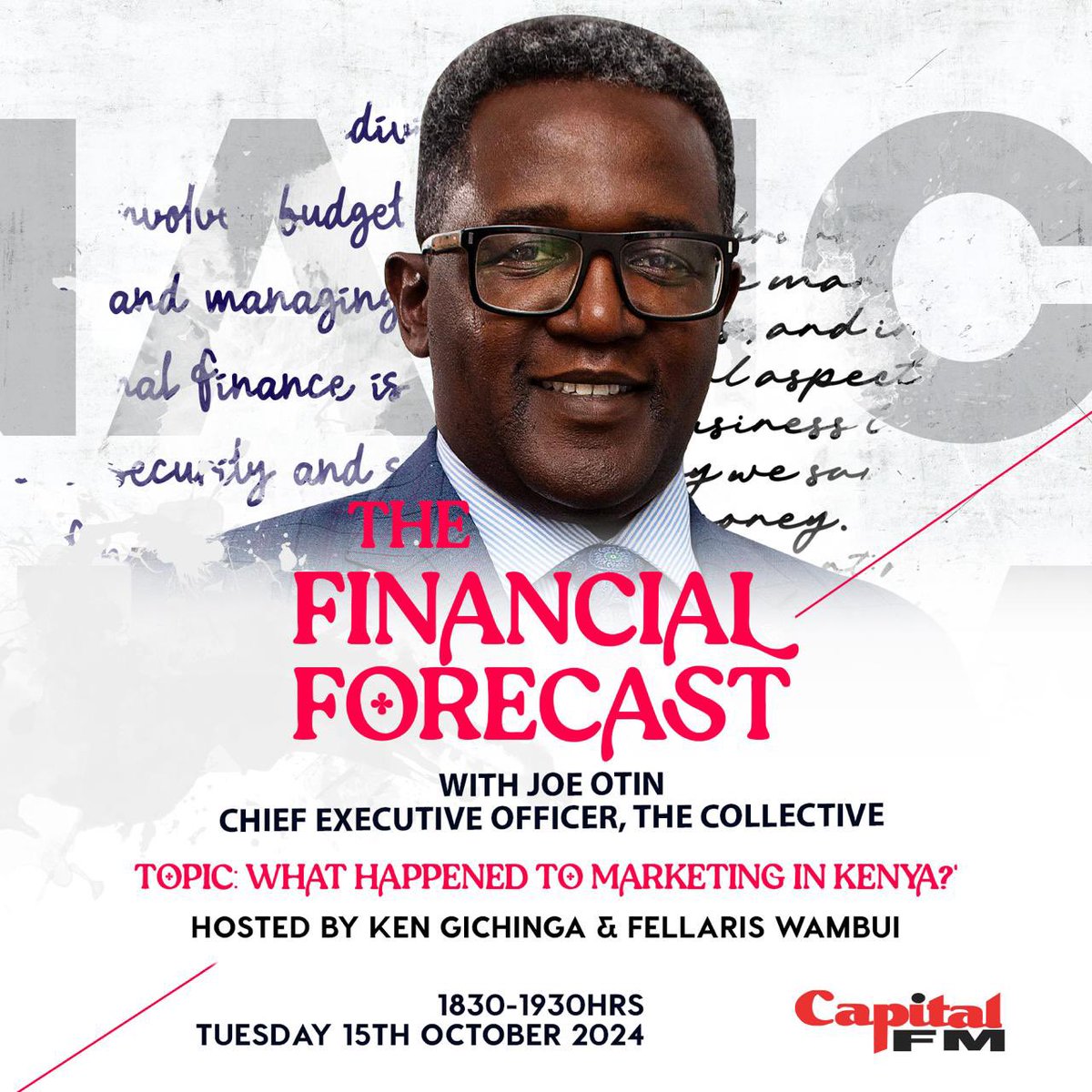 Is traditional marketing still relevant in Kenya? 🤔 

Join us on The #FinancialForecast, October 15th, with hosts <a href="/kgichinga/">Ken Gichinga</a> &amp; Fellaris Wambui, featuring special guest Joe Otin, CEO of The Collective, as they explore the shift in marketing trends.