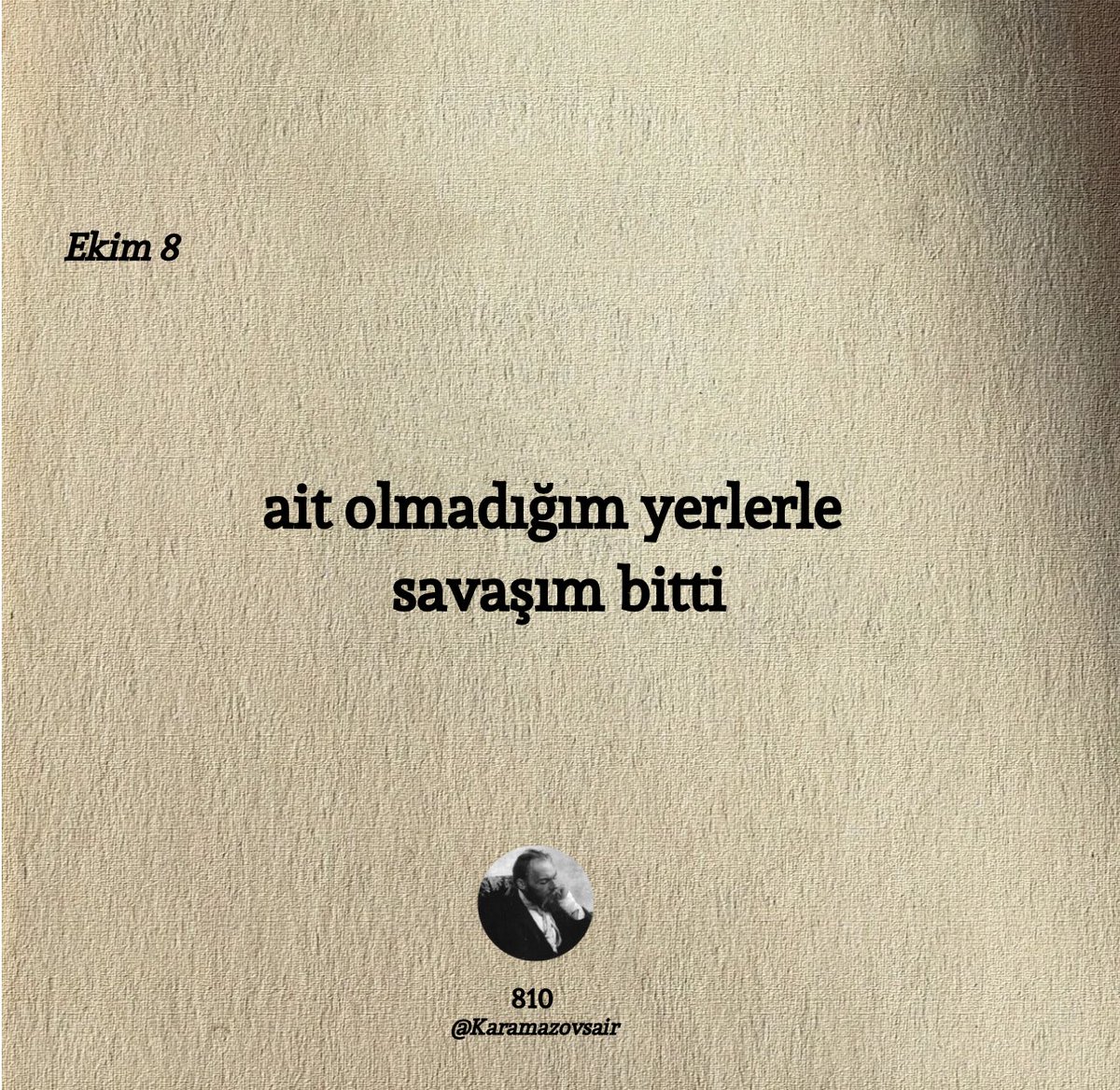 Karamazovsair's tweet image. ait olmadığım yerlerle
savaşım bitti