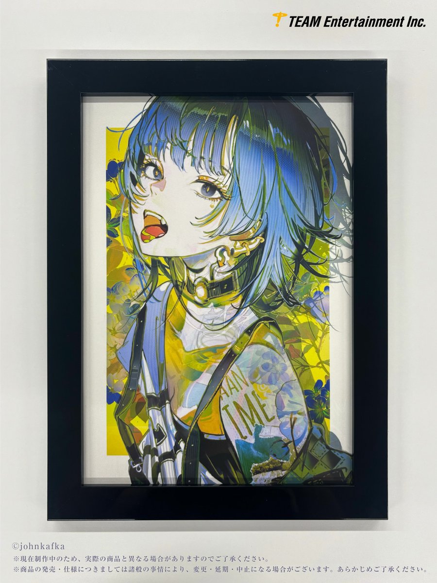 肖像 SYOUZOU John Kafka サイン入りカラー色校正 肖像 SYOUZOU John