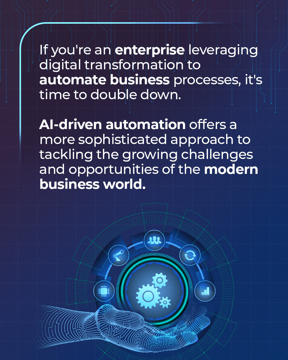 SRMTechOfficial's tweet photo. Business Process Automation has become a pivotal force for enterprises, enabling them to achieve speed, agility, and significant progress towards their business goals. 📈

#DigitalAutomation #AITransformation #SRMTech
1/3 https://t.co/xbKrJOV0mn