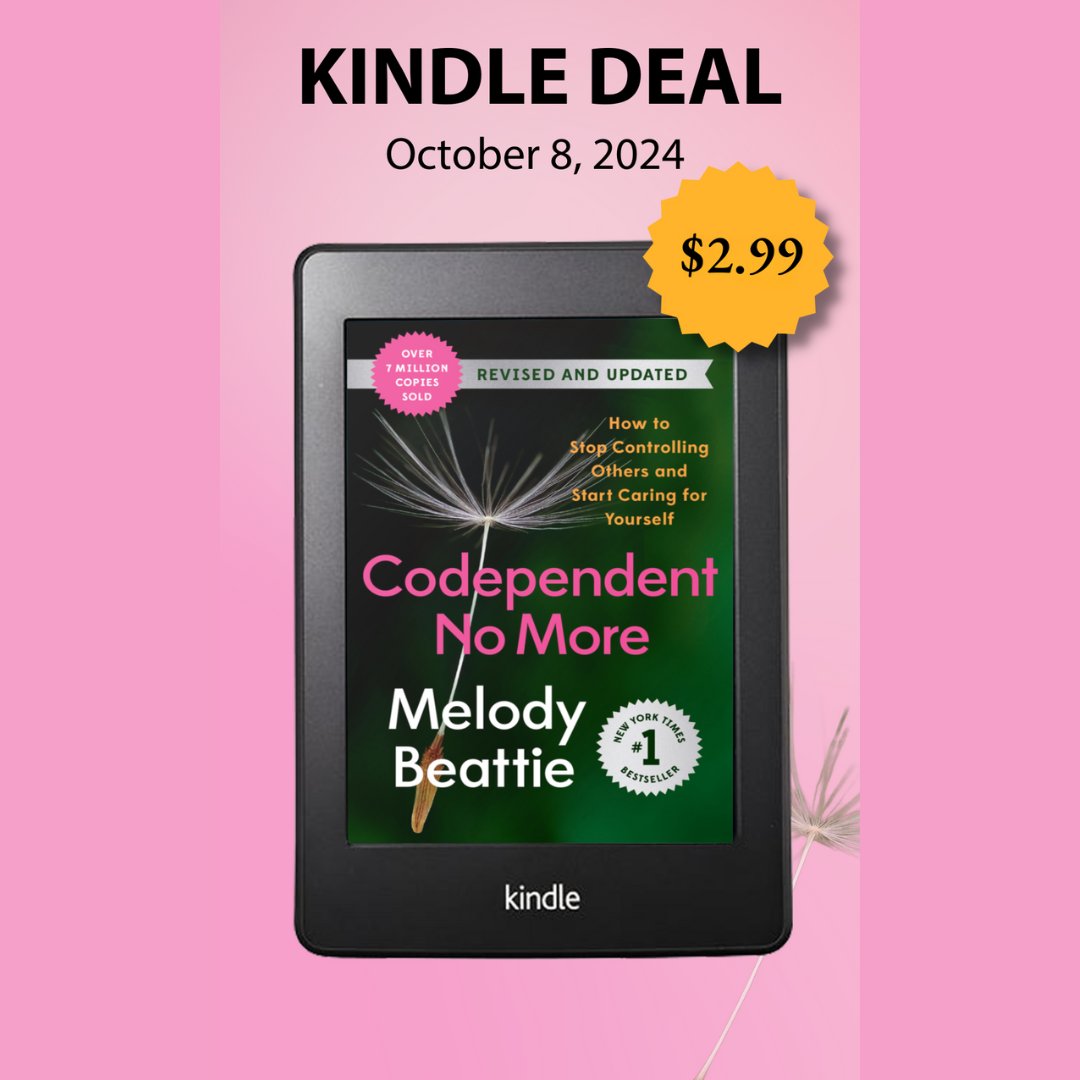 MelodyBeattie's tweet image. 📚✨ Exciting news! &apos;Codependent No More&apos; (The Revised Edition) is featured in an Amazon promotion as a Kindle Daily Deal Today 10/8! 🎉 Grab your eBook for just $2.99 and take a step towards empowerment. Don&apos;t miss out!

 #KindleDailyDeal #CodependentNoMore