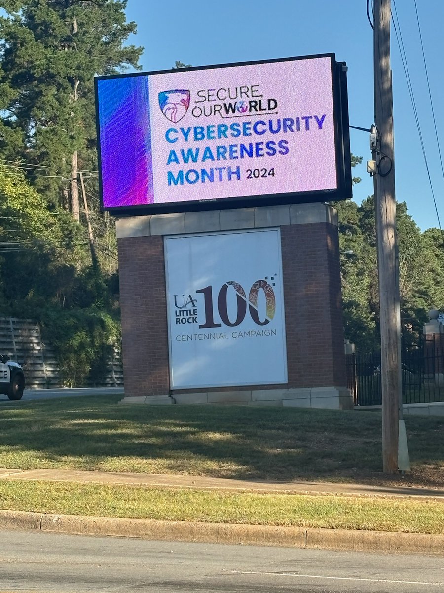 #BeCyberSmart during Cybersecurity Awareness Month 2024. See 'Simple Steps to Online Safety' at ualr.edu/itservices/.