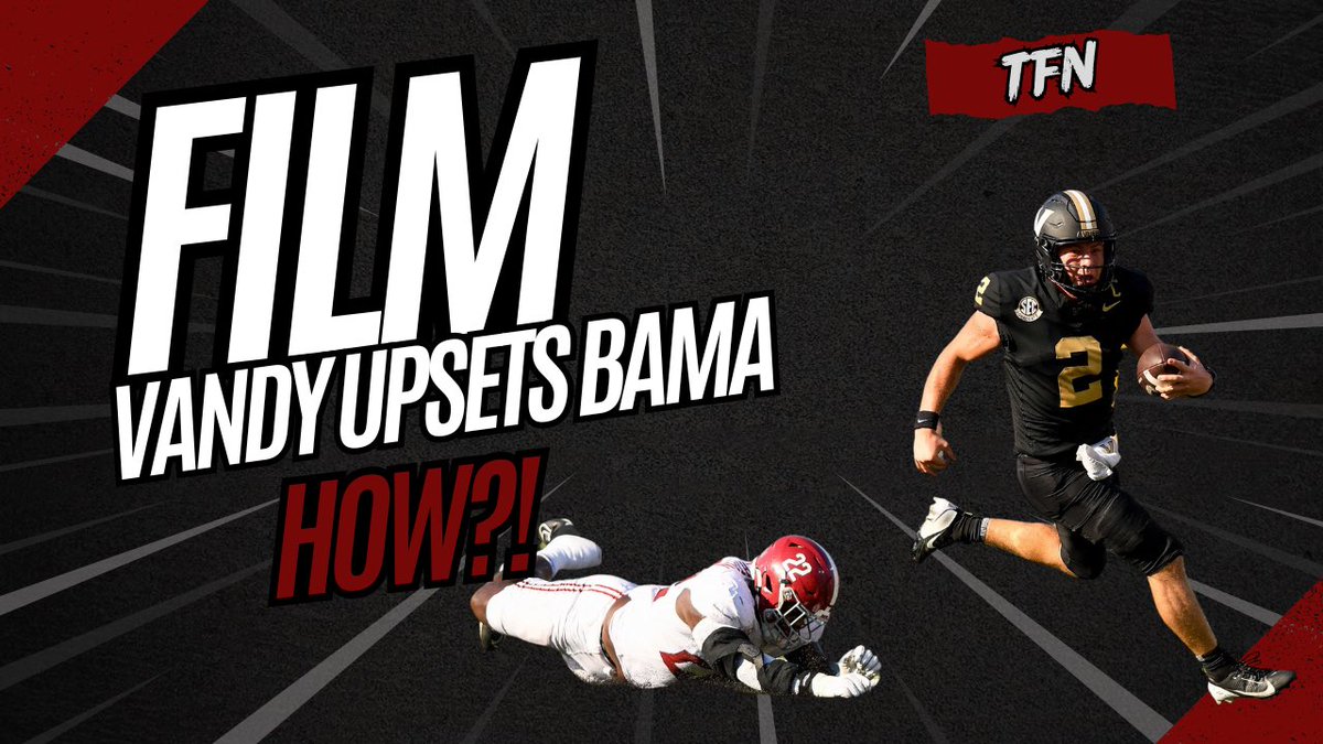 It has arrived 

FILM STUDY: How Vandy Pulled off the Upset 

youtu.be/bHZYbN5ohFs