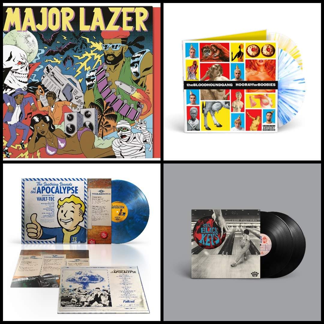 Pre-Order's up!

New to the website for pre-ordering:

⚪ Major Lazer (15th Anniversary)
🔴 Tunng - Love You All Over Again
🔵 Fallout - The Soothing Sounds of the Apocalypse
⚫ Black Keys - Ohio Players
🟡 Bloodhound Gang - Hooray For Boobies (25th Ann)

recordculture.com/collections/pr…