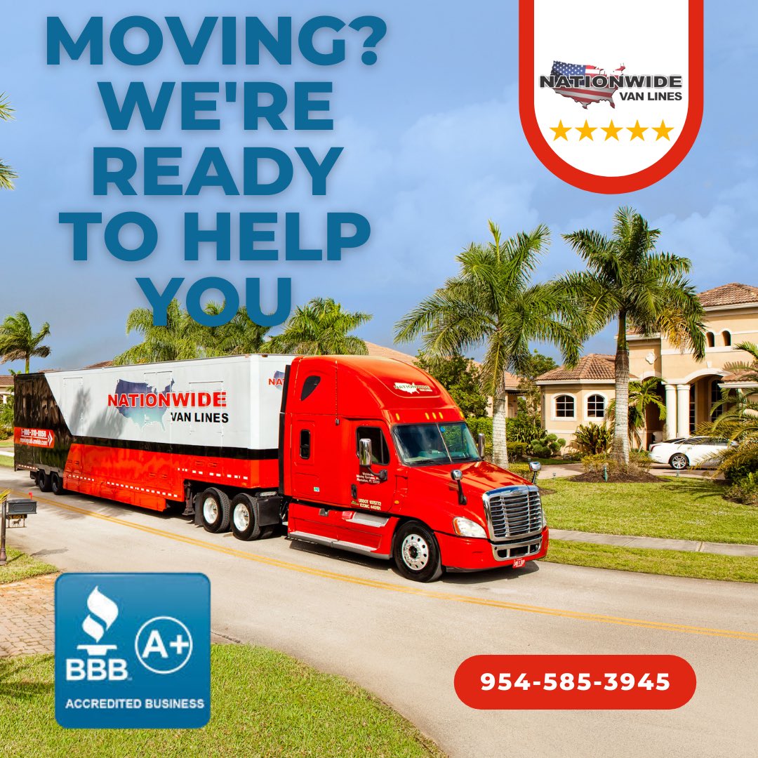 movenationwide's tweet photo. MOVING? WE’RE READY TO HELP!
Nationwide Van Lines is your trusted partner for local, long-distance, and international moving services. As an A+ BBB Accredited Business, we ensure a seamless and stress-free experience for all your moving needs. https://t.co/heS5ORIenh