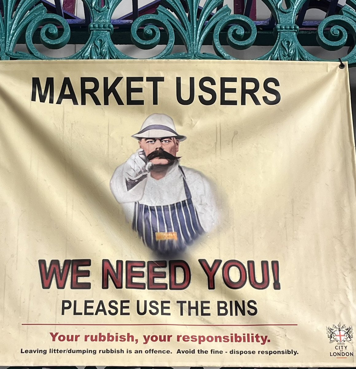 Love it when the day job overlaps with my passion, Smithfield Market, London.