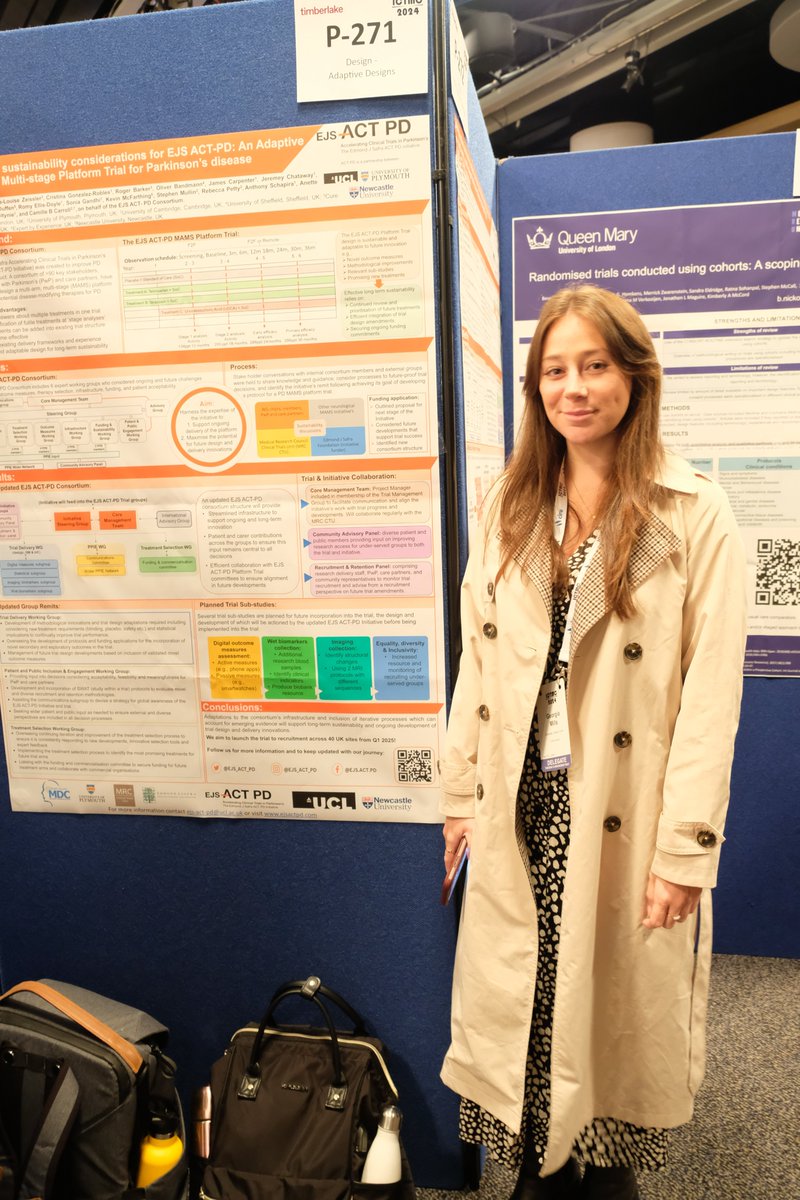 We had a brilliant few days celebrating exciting new developments in the world of clinical trials methodology. The EJS ACT-PD team were delighted to present 6 posters this year at ICTMC! You can find these in our poster hall here: ejsactpd.com/poster-hall/ #ICTMC2024 @ictmc2024