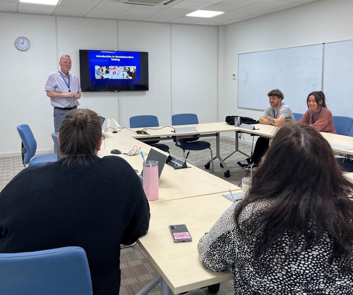 TWI_CL's tweet photo. It has been an interesting and educational morning for some of our TWI Cert team, taking part in an introduction to Non-Destructive Testing with John O'Brien. 

Information regarding the certification can be found on our CSWIP website here: https://t.co/9hr4v90Uab

#TWICert #NDT https://t.co/Q8eSGuPKu1