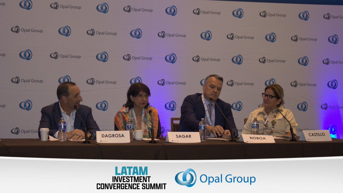 Opal_Group's tweet photo. 🌟Great panel with Lourdes Castillo, Luis Noboa,  Rosemary Sagar, and Joseph DaGrosa, presenting the "Bridging Opportunities: Latin Family Offices and US Investment Landscape" at the LATAM Investment Convergence Summit 2024.

#OpalGroup #OpalGroupLICS #Finance https://t.co/wpzB6BF9YU