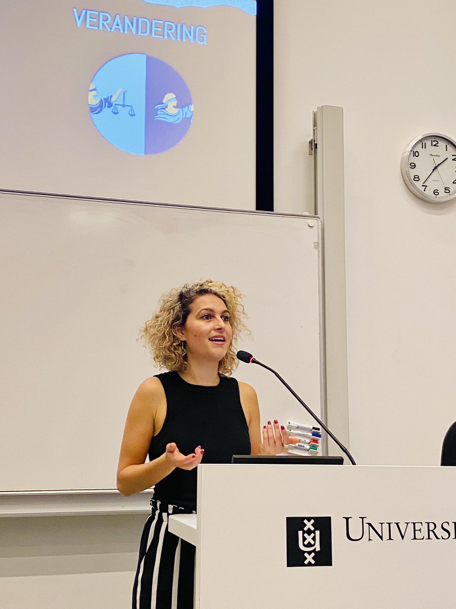 Today, Veronique Aicha (<a href="/RescaledN/">RESCALED_NL</a>), spoke in my Criminal Law course about small-scale detention houses.
It was an inspiring and valuable talk, offering students insight into alternative detention. 
<a href="/AdamLawSchool/">Amsterdam Law School</a> <a href="/strafrecht_UvA/">Amsterdam Center for Criminal Justice</a>
