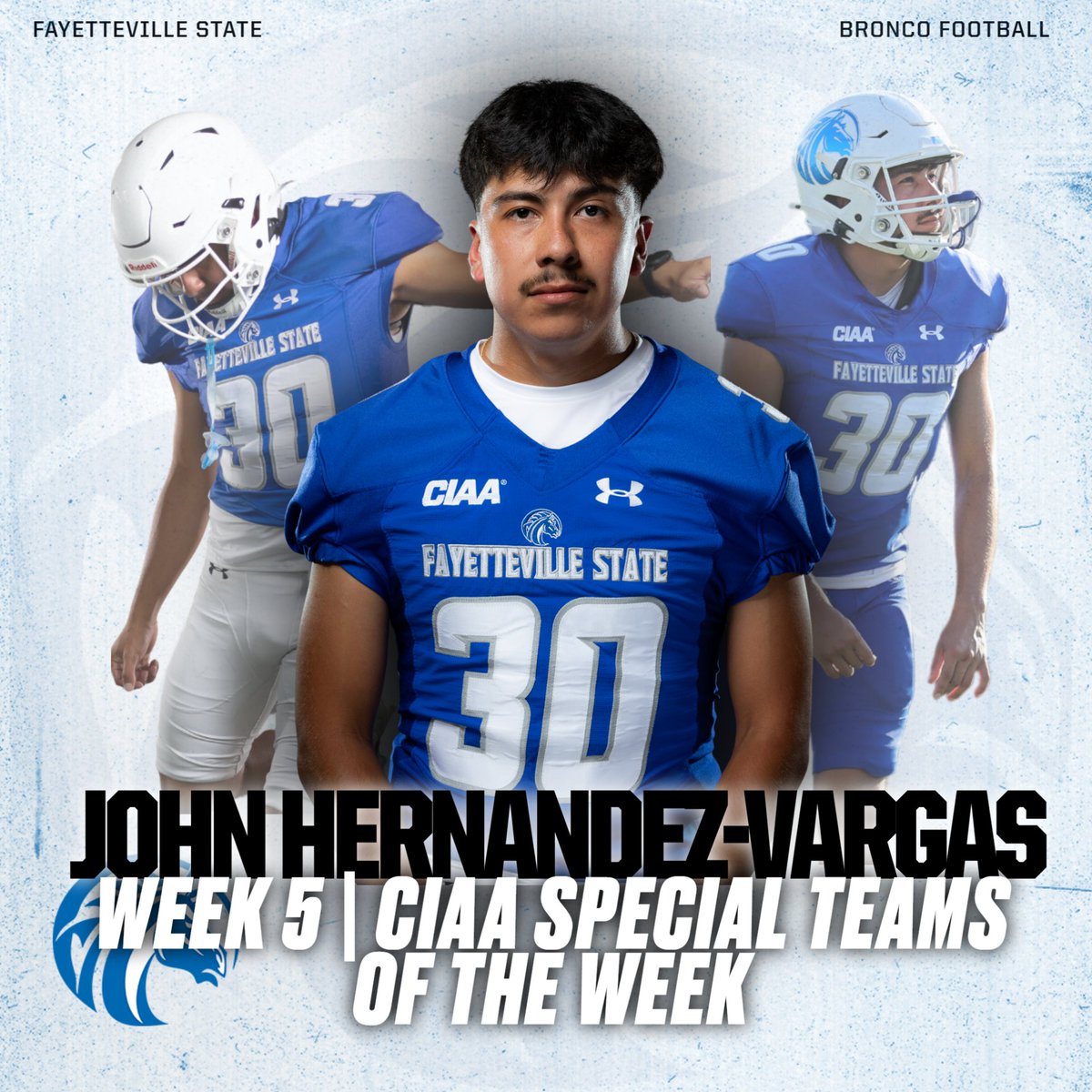 Here are this week's CIAA Football Honors! 🐴🏈

#fsubroncos #broncopride #ciaafootball