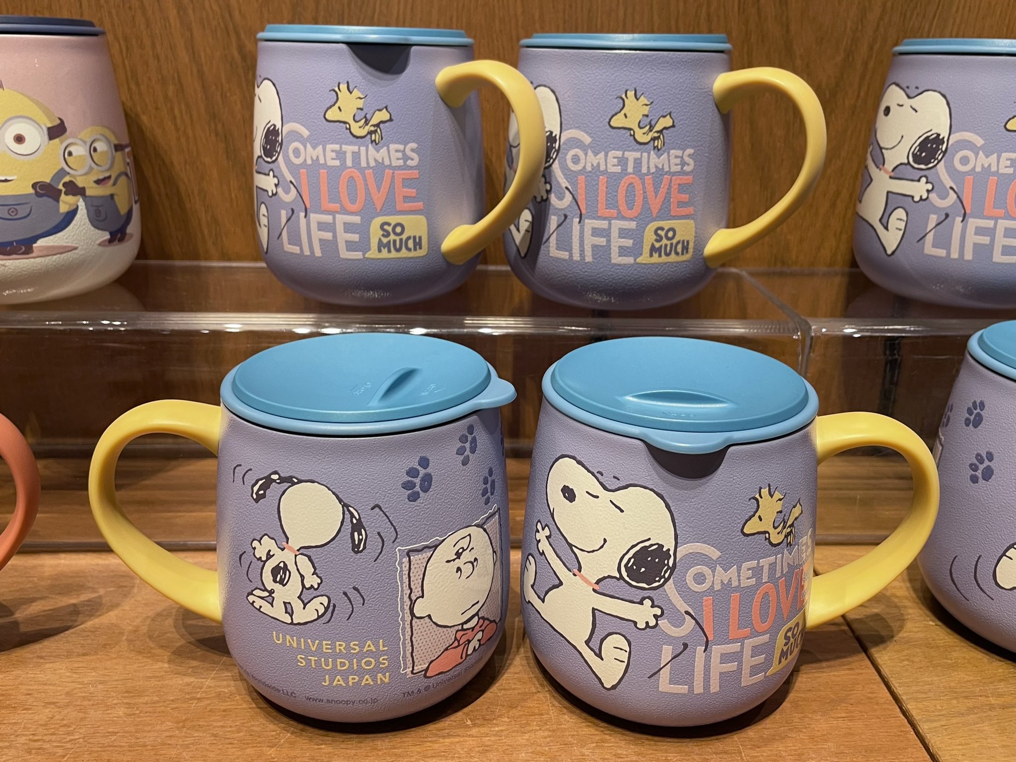 【スヌーピー/ユニバ限定】 スプーン付きマグカップ　USJパーク来場者限定グッズ ユニバ限定/スヌーピーマグカップ/USJ/ユニバーサルスタジオ