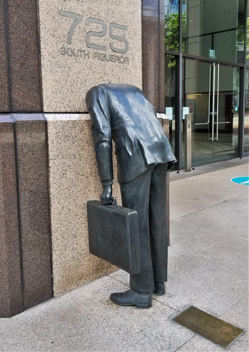 NotByAIBadge's tweet photo. "Corporate Head," created by a human named Terry Allen. #NotByAI https://t.co/G0sqr7tyLt