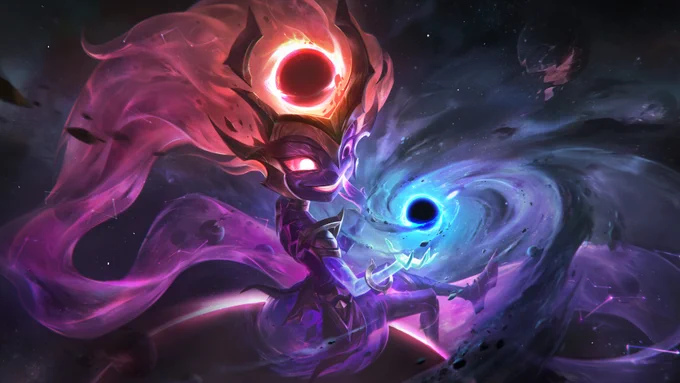 Hermoso olvido. Sylas estrella oscura Yorick estrella oscura Zoe estrella oscura Kai'Sa estrella oscura 