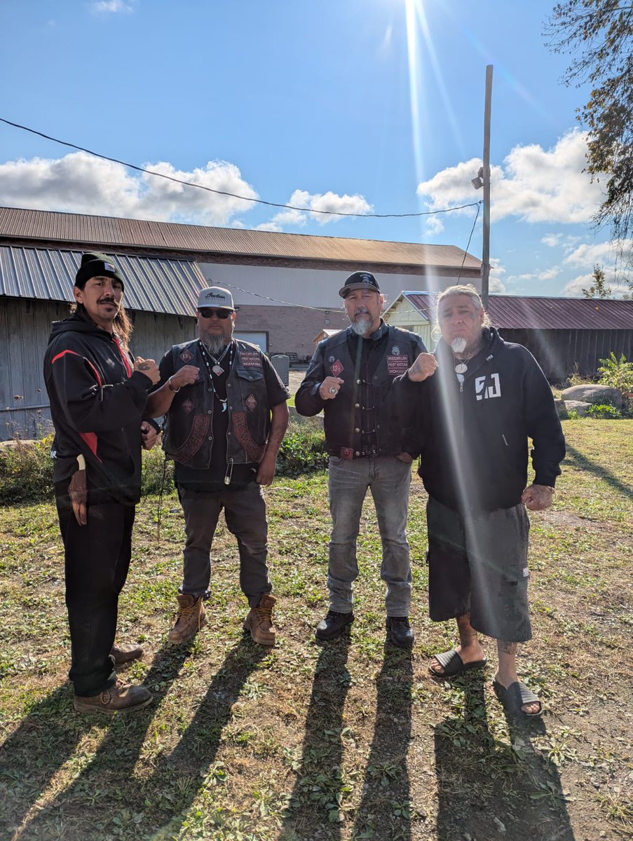 MuwekmaTribe's tweet photo. Thank you to the brothers of the RedRum for riding by our side as we head from the Mohawk Nation to the Shinnecock Nation!
#TrailofTruth #justiceformuwekma #redrummotorcycleclub https://t.co/R1DfVdUlNL