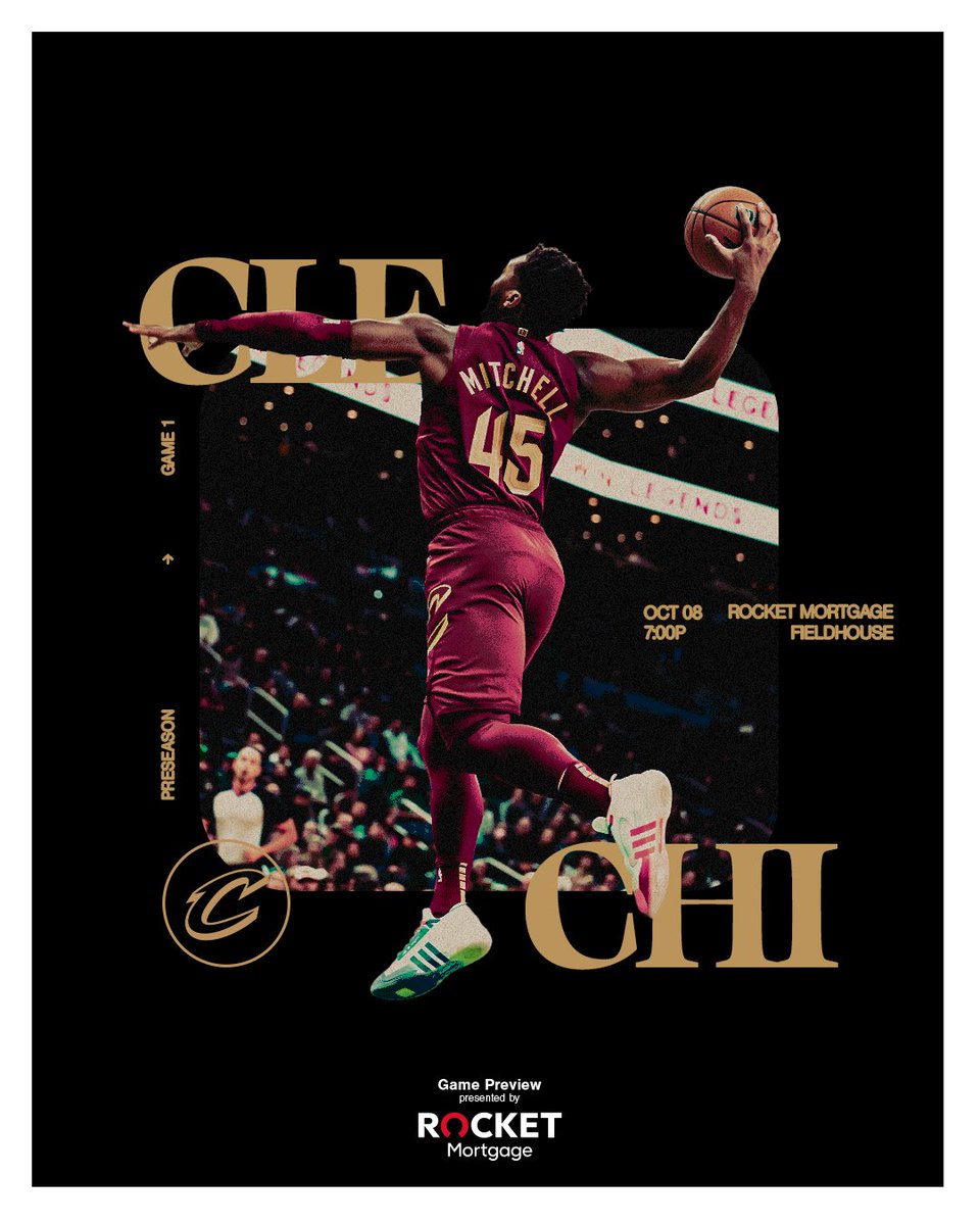 cavs's tweet photo. ... WE'RE BACK IN @RMFieldHouse TONIGHT‼️

🕖 7:00PM EST
📺 @BallySportsCLE
📻 @wtam1100, @wmms
📰 https://t.co/lzlPeIm0na

@RocketMortgage | #LetEmKnow https://t.co/7WG1o6HeRB