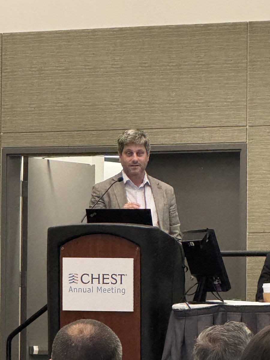 Now <a href="/yarongesty/">Yaron Gesthalter</a> from UCSF presenting on the business of pleural service #CHEST2024