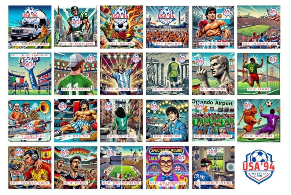 MickFoley76's tweet image. If you'd like to take a surreal journey from Diana Ross's penalty miss on Day 1 to another bunch of penalty misses that decided the 1994 World Cup, here's a🧵 of @footballodaat 23 episode day by day account, where no story is left untold. open.spotify.com/episode/2KUvNg…
