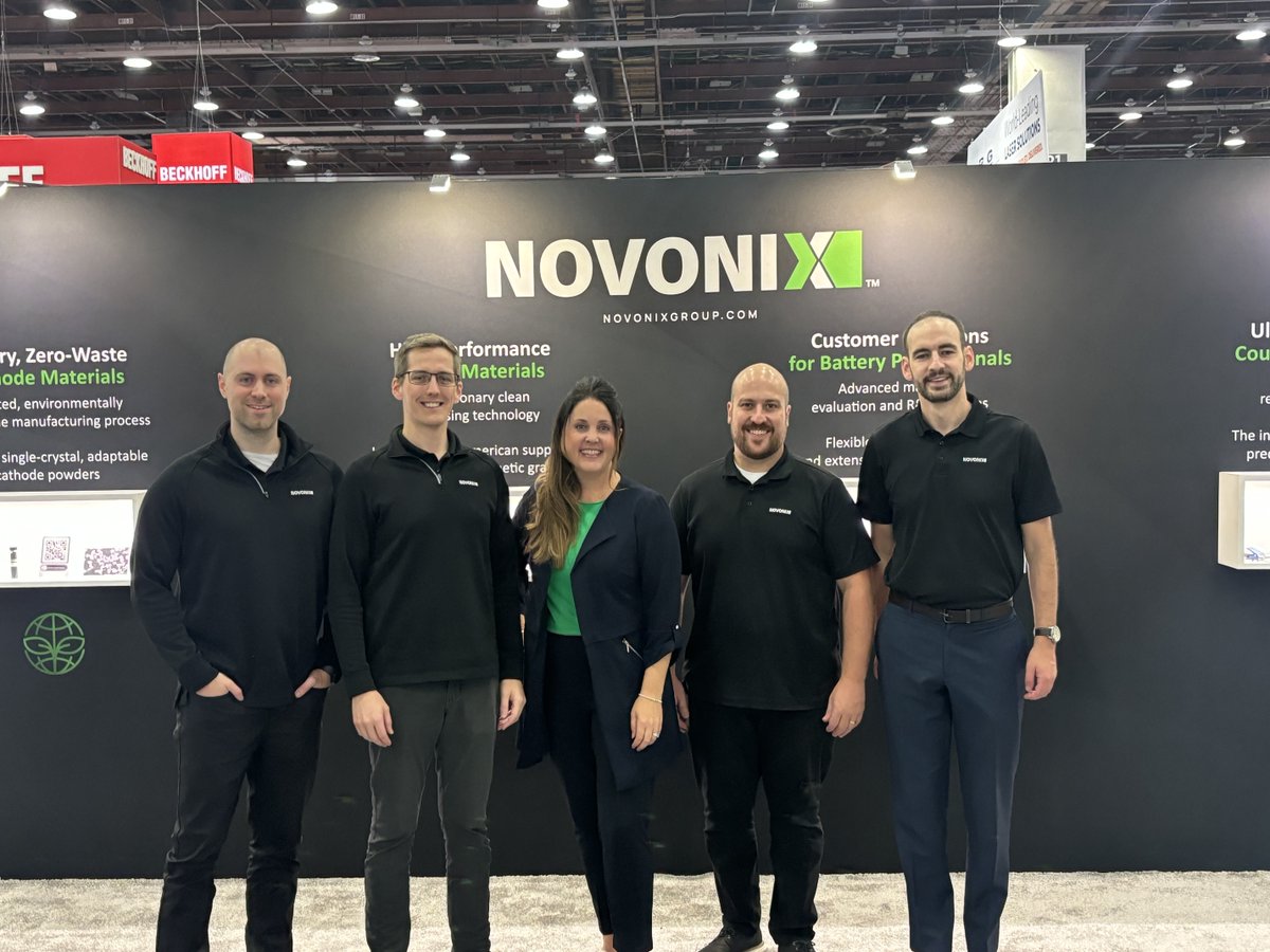 NovonixBattery's tweet photo. #NOVONIX is at #TheBatteryShow today and you can find us at booth 3208 during the show or catch our 10/09 presentation covering applications of UHPC across the #BatterySupplyChain. Come join us or stop by our booth!

#EV #BatteryMaterials #Sustainability #AdvancedMaterials $NVX https://t.co/vGhNmEOnzA