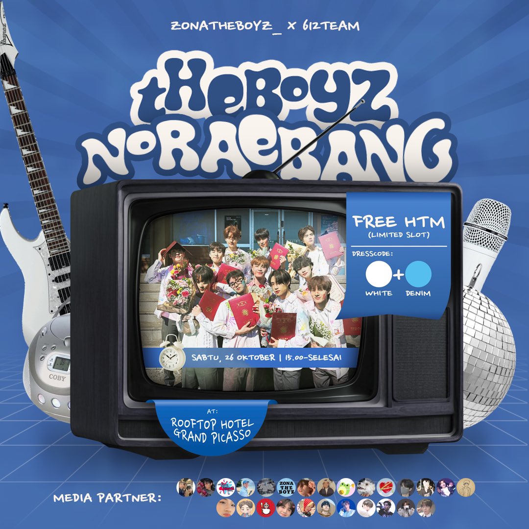 CALLING ALL DEOBITNA🗣️📣

[<a href="/zonatheboyz_/">더보이즈</a> x <a href="/612team/">612TEAM</a>] 

'𝑷𝒐𝒔𝒕-𝑪𝒐𝒏𝒄𝒆𝒓𝒕 𝑫𝒆𝒑𝒓𝒆𝒔𝒔𝒊𝒐𝒏' they said.
are you ready jamming with us? 

𝘸𝘩𝘦𝘳𝘦?𝘸𝘩𝘦𝘯?
🗓️October, 26ᵗʰ 2024
🕞15.00 - Done  
📍Rooftop Grand Picasso Hotel
‼️Limited Slot‼️

#NoraebangwithDeobitna