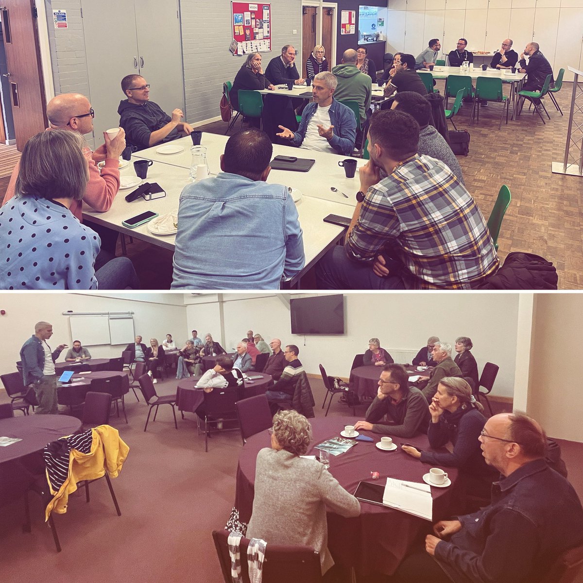 GavCalver's tweet photo. Great to be out today in Crawley &amp; now Eastbourne meeting with @EAUKnews church leaders. So good to share a bit, listen a lot &amp; pray together for a fresh move of God locally https://t.co/qJD4hqzlcT