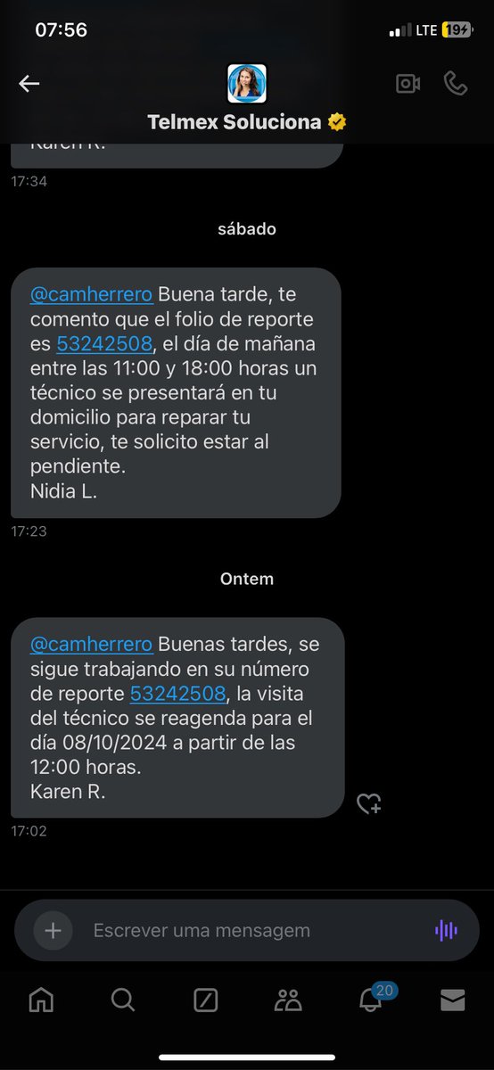 Cómo ven que llevo más de 15 días sin internet y <a href="/TELMEXSoluciona/">Telmex Soluciona</a> cree que es fácil sólo mandarme mensajes todos los dos diciéndome que se re-agenda para nunca llegar. Claramente hay que demandar a Telmex por monopolizar el mercado en el Centro de la CDMX y x su pésimo servicio
