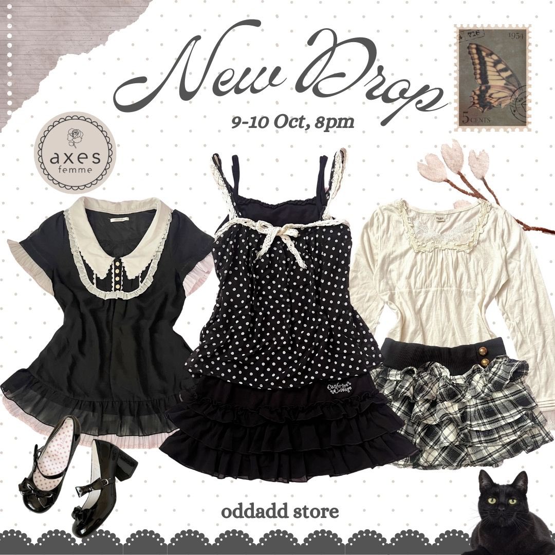 oddadd2ndhandd's tweet photo. 🕯️⋆.˚ Halloween drop preview ⋆.˚ 🪑
งานเดรส กระโปรง งานป้ายญี่ปุ่น เสื้อ lolita, coquette
⛓️ #Axesfemme , #Tralala, #Ingni, #Glacier, #Lizlisa, #Dearmylove 

🪦 ลง 2 วัน 9-10 Oct 8PM ทาง IG
🦷 ปัก+ฟอล ig ลด 5฿ 

ลิงก์ใต้ทวิต
#ส่งต่อเสื้อผ้า #ส่งต่อเสื้อผ้ามือ2 #เสื้อมือสอง https://t.co/4DcuKkMfWP