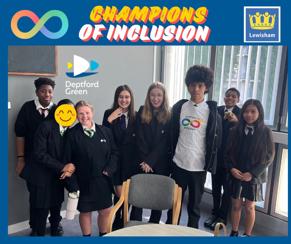 Our fantastic students represented DG at the #ChampionsOfInclusion workshop on Monday, an annual event for #SENStudents in #Lewisham is to get together &amp; share views to promote #inclusivity. Omari confidently led team building games during the session and everyone enjoyed the day