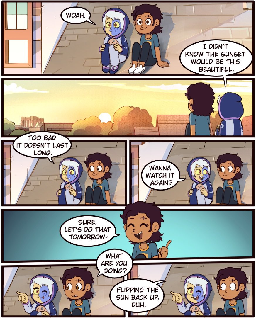 MoringmarkMark's tweet photo. Sunset #TheOwlHouse #toh https://t.co/hjAiWu9mr2