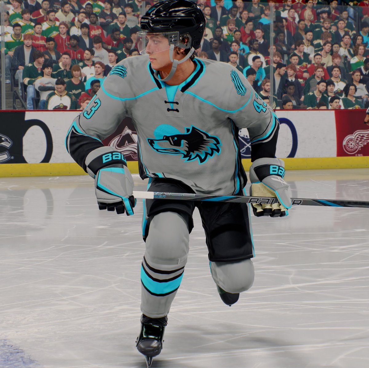 NunSiriJuice's tweet photo. Meet the newest franchise in NHL 25..... Montana Moon Wolves! ๐๐บ๐ฉต (Black - Home, Grey - Away, Teal- Alt) #nhl25 #franchisemode #NHL #moonwolves #teal #VirtualPhotography #VPRT #VGPUnite #ThePhotoMode #WorldofVP #EASports @EASPORTSNHL @VGP_ARCHIVE https://t.co/pIZxYJZbzt