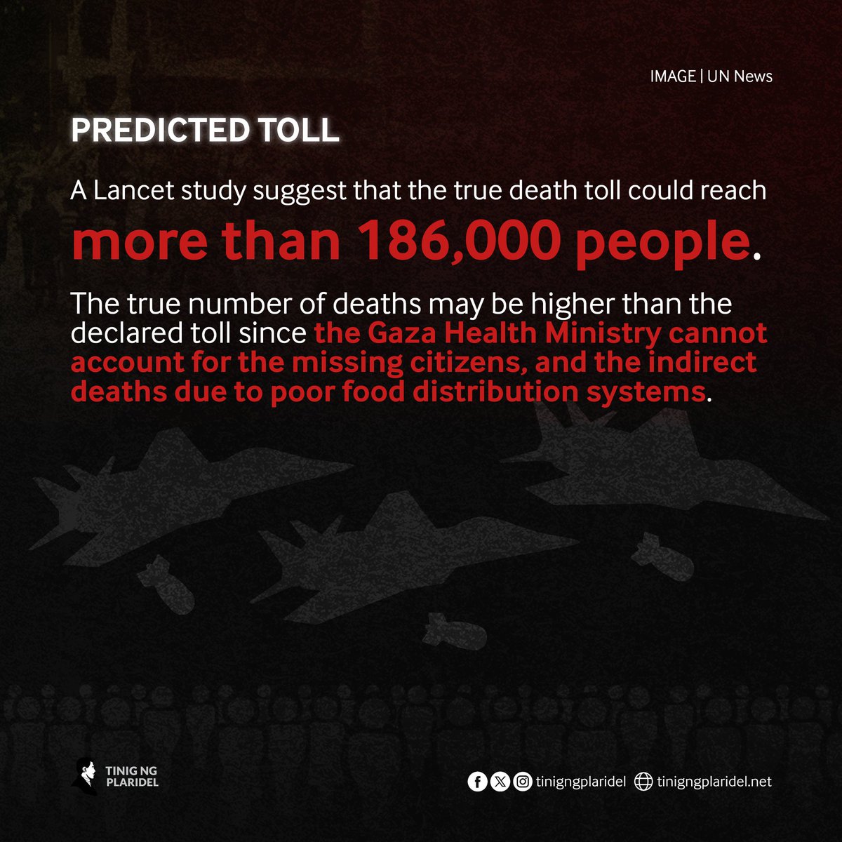 tinigngplaridel's tweet photo. In the week of Oct. 7, 2023, the Israeli army killed more than 2,000 Palestinians in Gaza, 600 of which were children.

Exactly a year later, the death toll in Gaza reached at least 41,802, while there were 96,844 injured nationals, as of press time.

#FreePalestine https://t.co/jWTj6Z7dz0