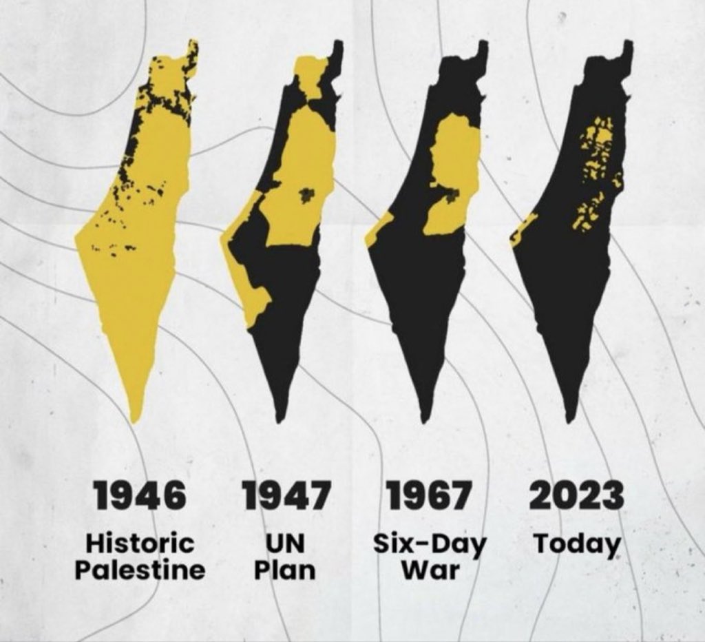 RikzaRafi's tweet photo. Map of what apartheid Israel has done to Palestine 

#FreePalestine #Gaza #GazaGenocide https://t.co/MEO5Sc33BZ
