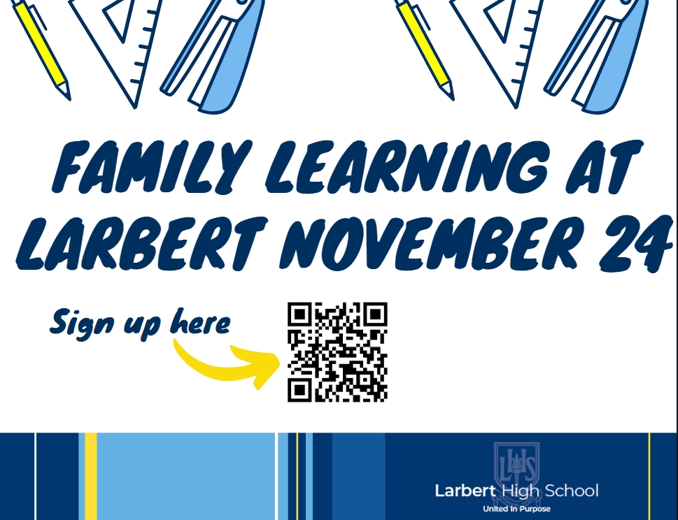 We are so proud to once again share our range of Family Learning opportunities. Please visit our website for all the information you need  to sign up for one of our exciting programmes!  

larberthigh.com/parents/family…