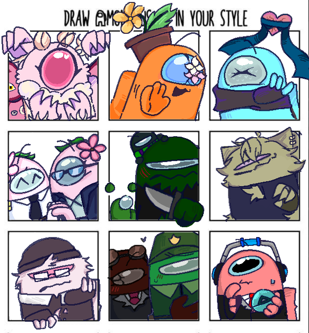 ika_samaaa's tweet photo. Another cause i feel bad if i didn't draw them. 
@ST_Randomstuffs 
@AU__Star020 
@Barb15Love 
@bonnia3028fr 
@AlinaDorita30 
@Braxel137 
@minako_12354 
@L0cal_ace (i drew both) 
@Ahamogus 

#AmongUs #amongusoc #amongusComic #amongusfanart #amongusart #mongus https://t.co/15OXA8d25t