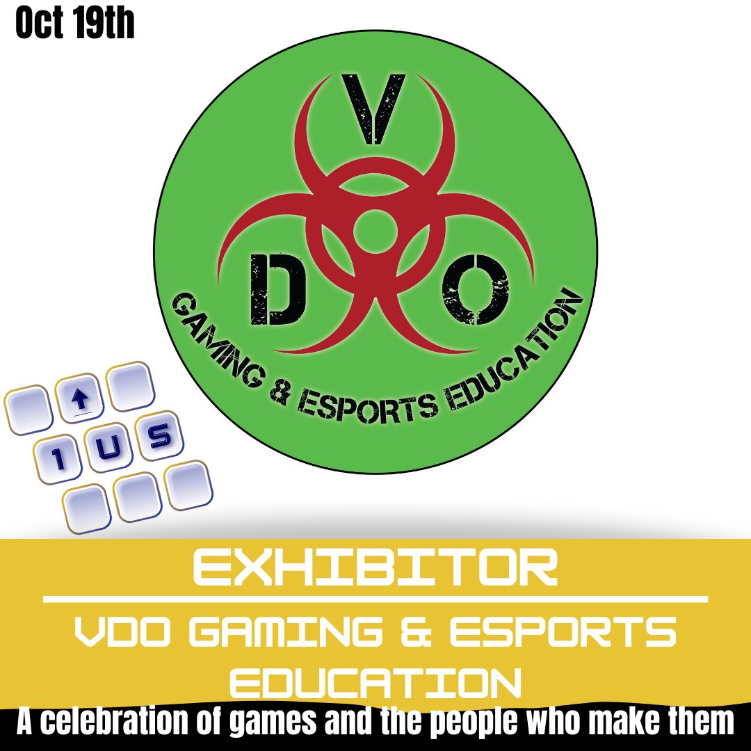 EXHIBITOR ANNOUNCEMENT!
VDO Gaming and Esports Education is an #Esports lounge that serves as a specialized venue designed to provide an engaging and immersive experience for gamers and spectators alike. 
#Videogames #TechValley #GameDev