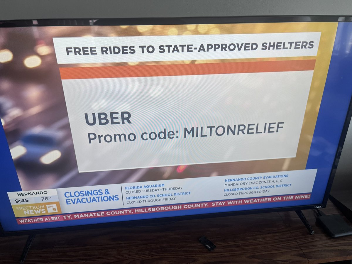 florida_grand's tweet image. Gov. DeSantis has coordinated with @Uber to make rides free to shelters. Share the word.