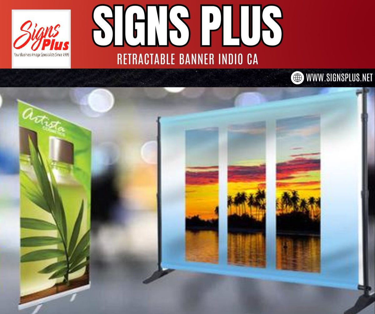 signsplus_'s tweet image. 🚀📢 Take your promotions on the go with our retractable banners! 

Easy to set up, portable, and perfect for any event or business display. 🎯

Learn more: buff.ly/2QV5H12

#RetractableBanners #IndioCA #SignsPlus