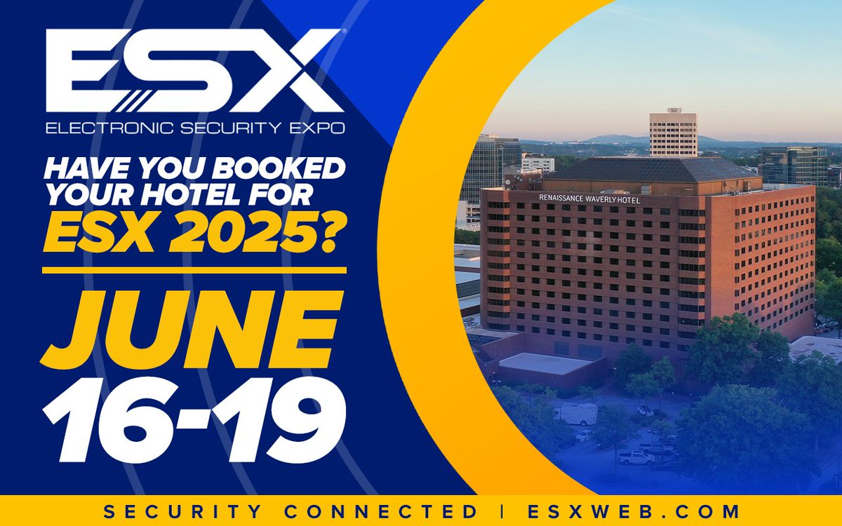 Electronic Security Expo (@esxweb) on Twitter photo 🏨 Heading to ESX 2025? Make the most of your experience by staying at our official hotel! Enjoy exclusive rates, a prime location, and easy access to all the ESX action in Cobb County, GA – the home of the Atlanta Braves! ⚾
Secure Your Spot Now ➡️ esxweb.com/electronic-sec… 🏨 Heading to ESX 2025? Make the most of your experience by staying at our official hotel! Enjoy exclusive rates, a prime location, and easy access to all the ESX action in Cobb County, GA – the home of the Atlanta Braves! ⚾
Secure Your Spot Now ➡️ esxweb.com/electronic-sec…