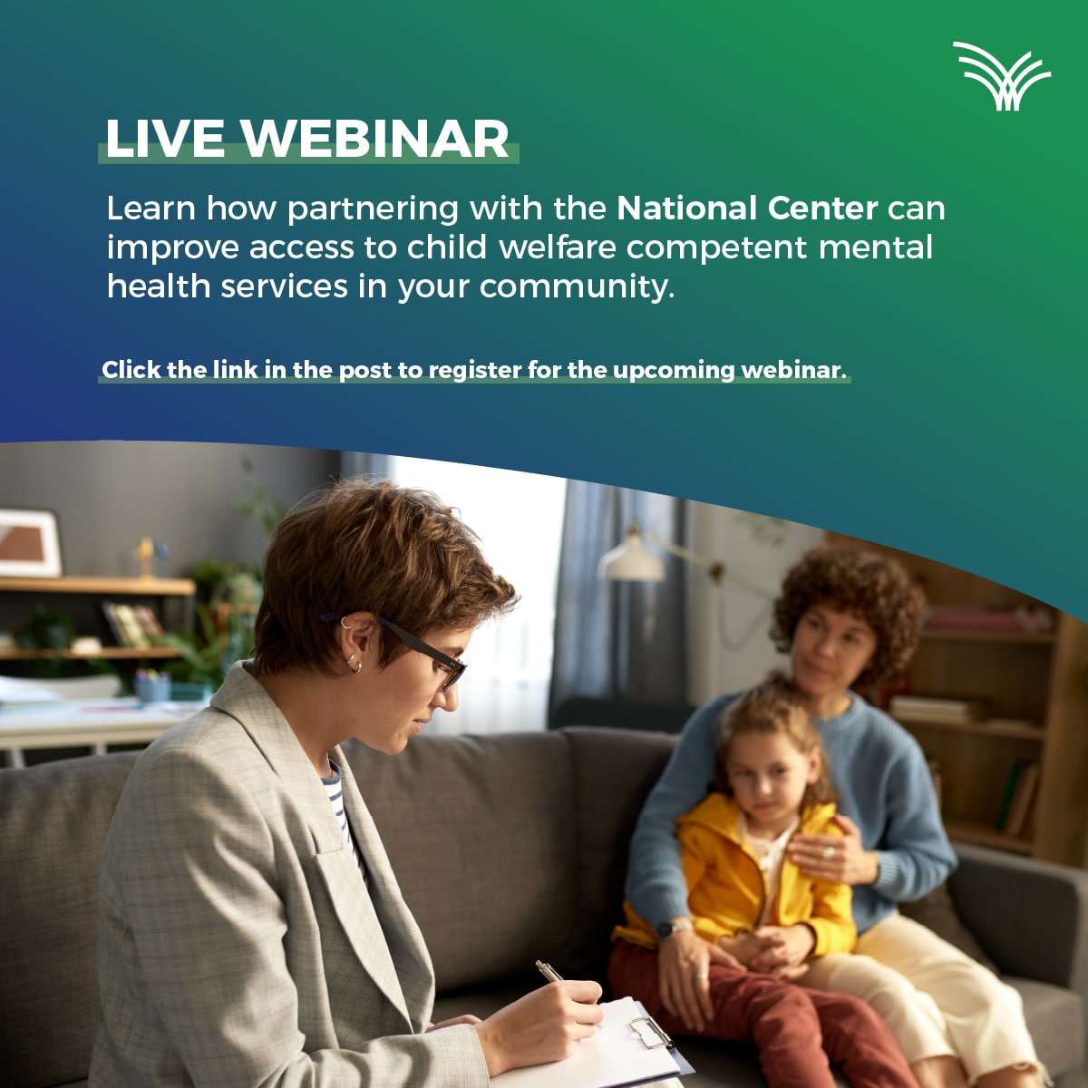 UNLCCFL's tweet image. Join @Bridges4MH on October 15 at 1 pm EST for an information session about how an Intensive TA partnership can improve access to child welfare competent mental health services in your State, Tribe, or territory. Register today: shorturl.at/3sMLR #CWworkforce #MentalHealth
