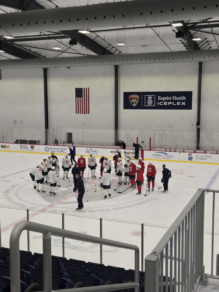 Panthers opener on <a href="/ScrippsSports/">Scripps Sports</a> TV tonight! 
6pm
<a href="/WSFLTV/">WSFL-TV</a> 39, channel 9 PBC/ Treasure Coast, 36.3 Ft Myers/Naples, 😺+ app

AM skate looks like 
Verhaeghe Barkov Reinhart 
Rodrigues Bennett Tkachuk 
Lousterinen Lundell Samoskevich
Gadjovich Boqvist Greer
42 5 
77 7
26 34 
72