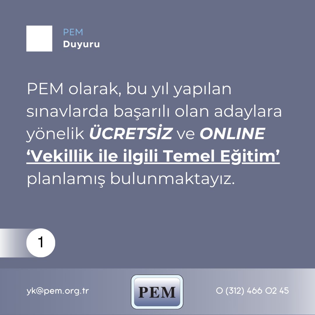 pemdernek's tweet photo. PEM olarak 2023/2024 yılı vekillik sınavlarını kazanan değerli eslektaşlarımıza yönelik olarak ÜCRETSİZ ve ONLINE bir eğitim programını planlamış bulunmaktayız. #patentvemarka #markavepatent #patent #marka #vekil https://t.co/EwBsQ98jtB