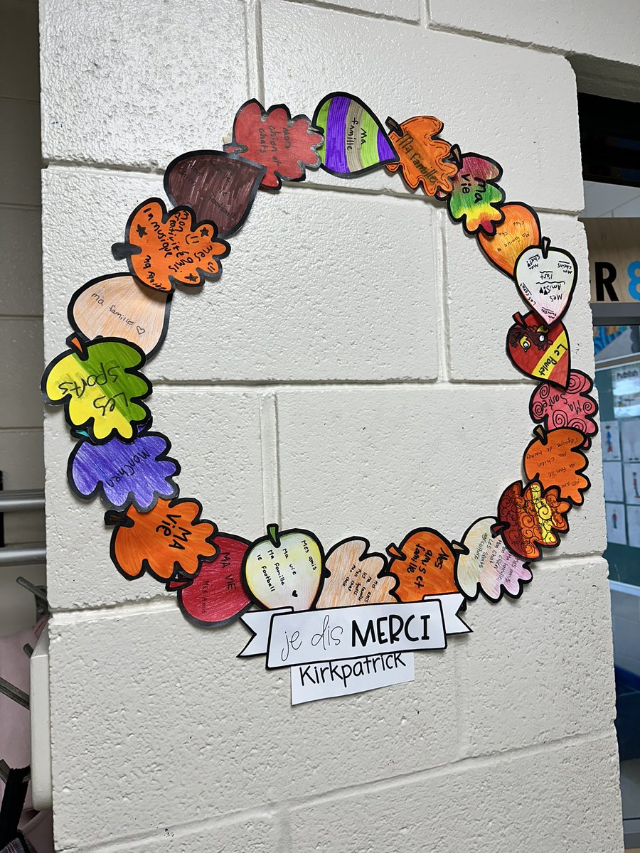 Megan Redick (@msredick_) on Twitter photo Core French students have been learning about l’action de grâce and sharing what they are thankful for 🦃🥧 Together, we made “une couronne” with our 🍂 #merci <a href="/VTvdsb/">Valleyview Public School</a> <a href="/TVDSBFSL/">TVDSB French</a> Core French students have been learning about l’action de grâce and sharing what they are thankful for 🦃🥧 Together, we made “une couronne” with our 🍂 #merci <a href="/VTvdsb/">Valleyview Public School</a> <a href="/TVDSBFSL/">TVDSB French</a>