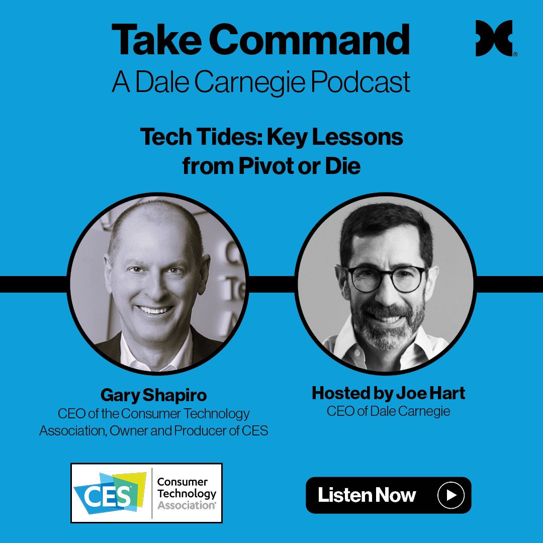 Dale Carnegie (@dalecarnegie) on Twitter photo 🎙️New Take Command Podcast Episode🎙️
Listen to the interview with <a href="/GaryShapiro/">Gary Shapiro</a>, CEO of the #ConsumerTechnologyAssociation, who leads #CES — the world’s largest consumer electronics show that takes place in Las Vegas in January.
dalecarnegie.com/en/resources/t… 🎙️New Take Command Podcast Episode🎙️
Listen to the interview with <a href="/GaryShapiro/">Gary Shapiro</a>, CEO of the #ConsumerTechnologyAssociation, who leads #CES — the world’s largest consumer electronics show that takes place in Las Vegas in January.
dalecarnegie.com/en/resources/t…