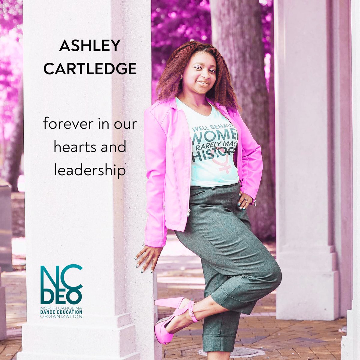 It with heavy hearts that we mourn the loss of an exceptional leader to our dance community, Ashley Cartledge, who will be greatly missed by our dance community. We hope to continue to carry her legacy forward in the future work that we do in service to the field of dance. 🤍
