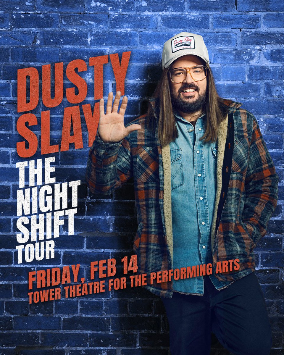 Tower Theatre (@towertheatre1) on Twitter photo JUST ANNOUNCED: <a href="/dustyslay/">Dusty Slay</a> Live at the Tower Theatre Friday, February 14th at 6PM!
Pre-sale begins tomorrow 10/9 at 10AM
Regular on-sale begins Friday, 10/11 at 10AM
towertheatre.ticketsauce.com/e/dusty-slay JUST ANNOUNCED: <a href="/dustyslay/">Dusty Slay</a> Live at the Tower Theatre Friday, February 14th at 6PM!
Pre-sale begins tomorrow 10/9 at 10AM
Regular on-sale begins Friday, 10/11 at 10AM
towertheatre.ticketsauce.com/e/dusty-slay