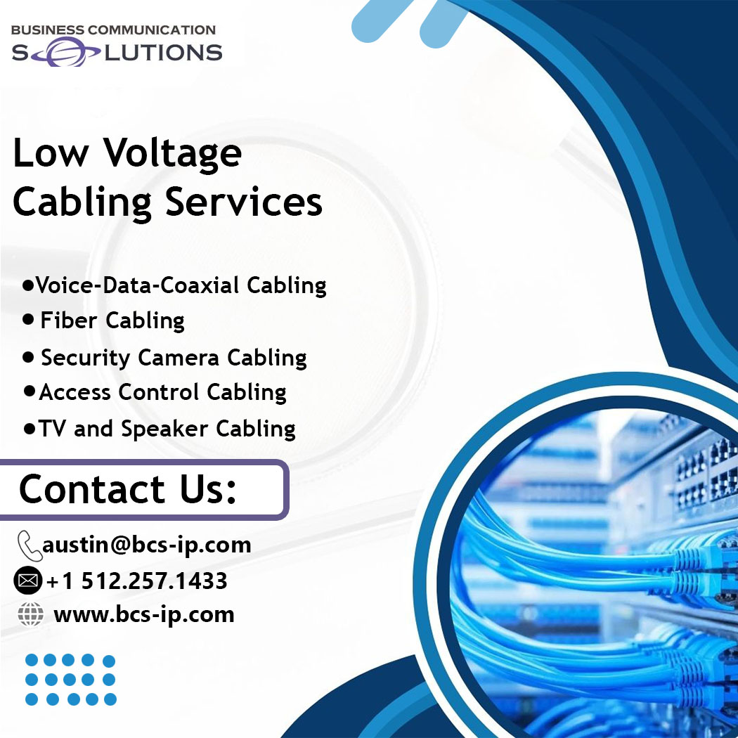 bcs_ip's tweet image. Low Voltage Cabling Services:
Our Low Voltage Cabling Services provide a strong foundation for your communication and security needs.
Contact us:
Phone: +1 512-257-1433
Email: austin@bcs-ip.com
Website: bcs-ip.com

#Cable #CablingServices  #troubleshooting #bcsip